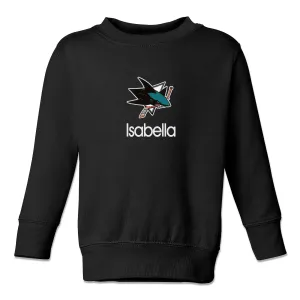 Personalized San Jose Sharks Toddler Crewneck Sweatshirt