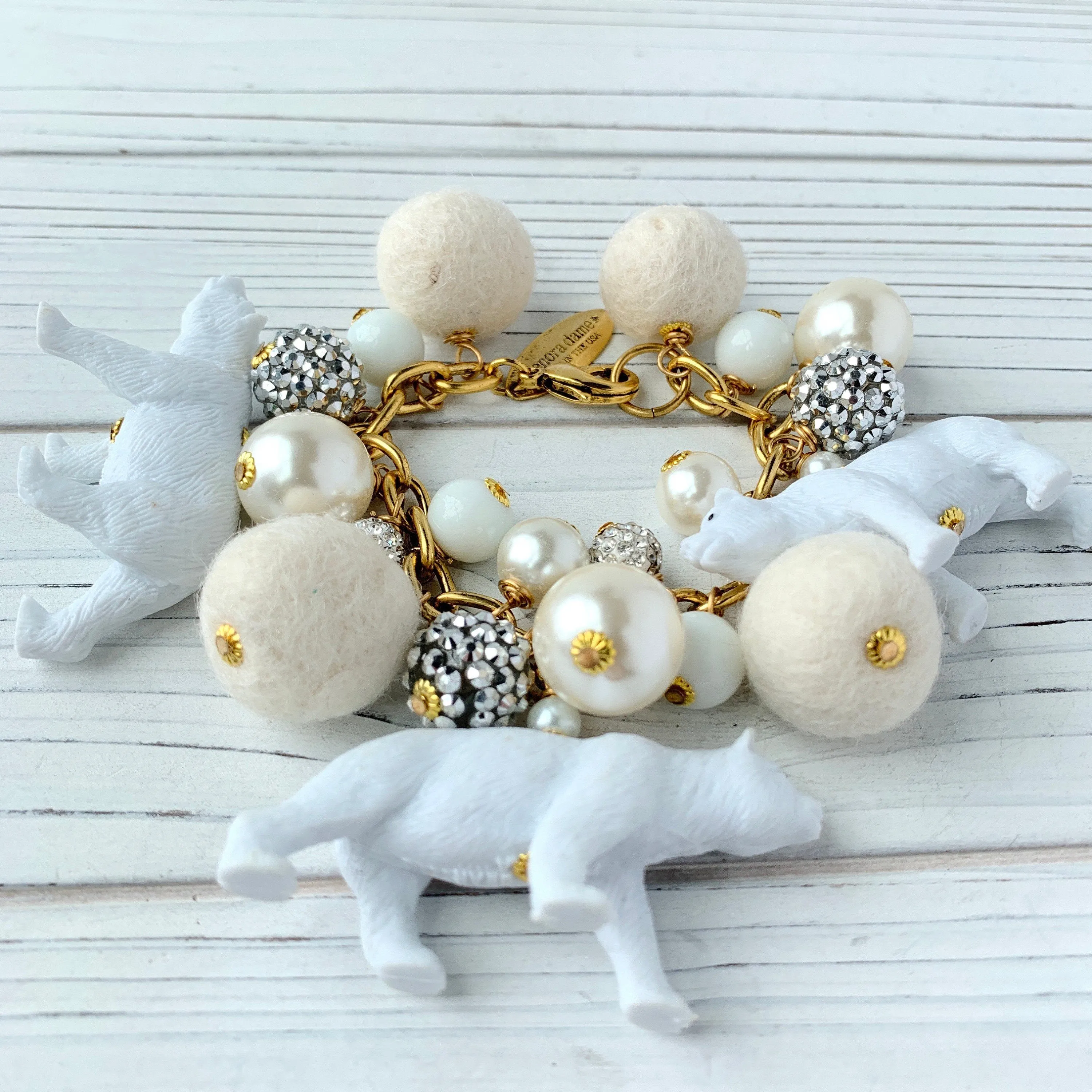 Polar Bear Charm Bracelet