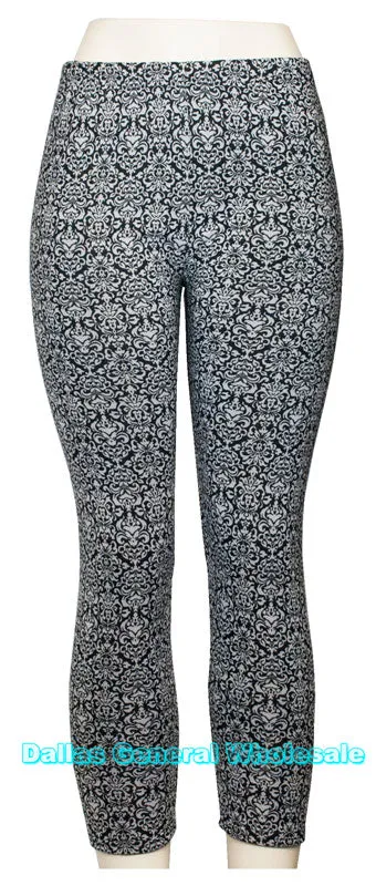 Printed Fur Thermal Insulated Leggings Wholesale