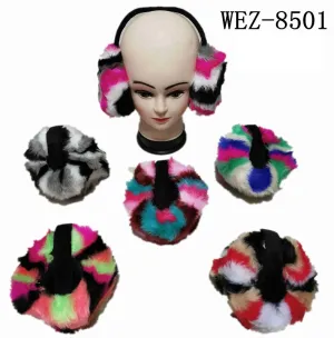 Rainbow Fuzzy Earmuffs Wholesale