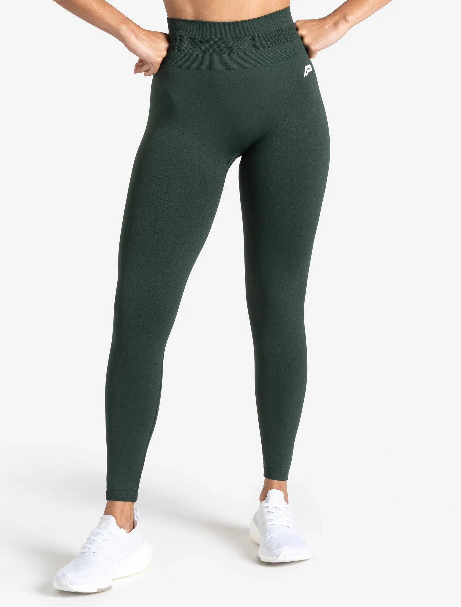 Scrunch Seamless Leggings - Forest Green