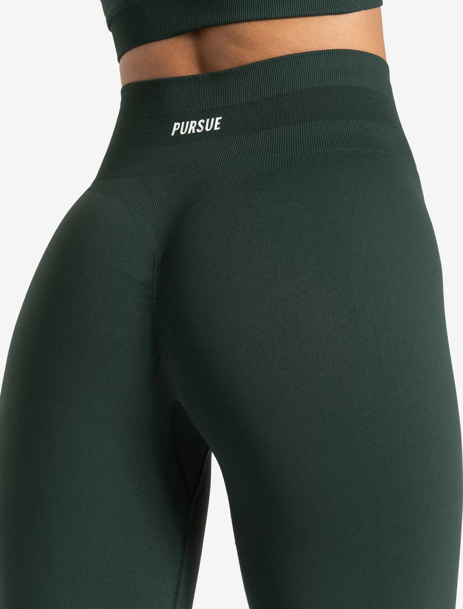 Scrunch Seamless Leggings - Forest Green