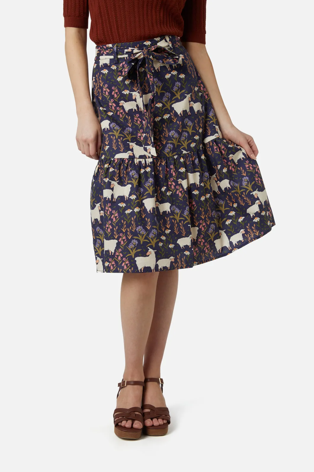 Sheep And Flora Skirt