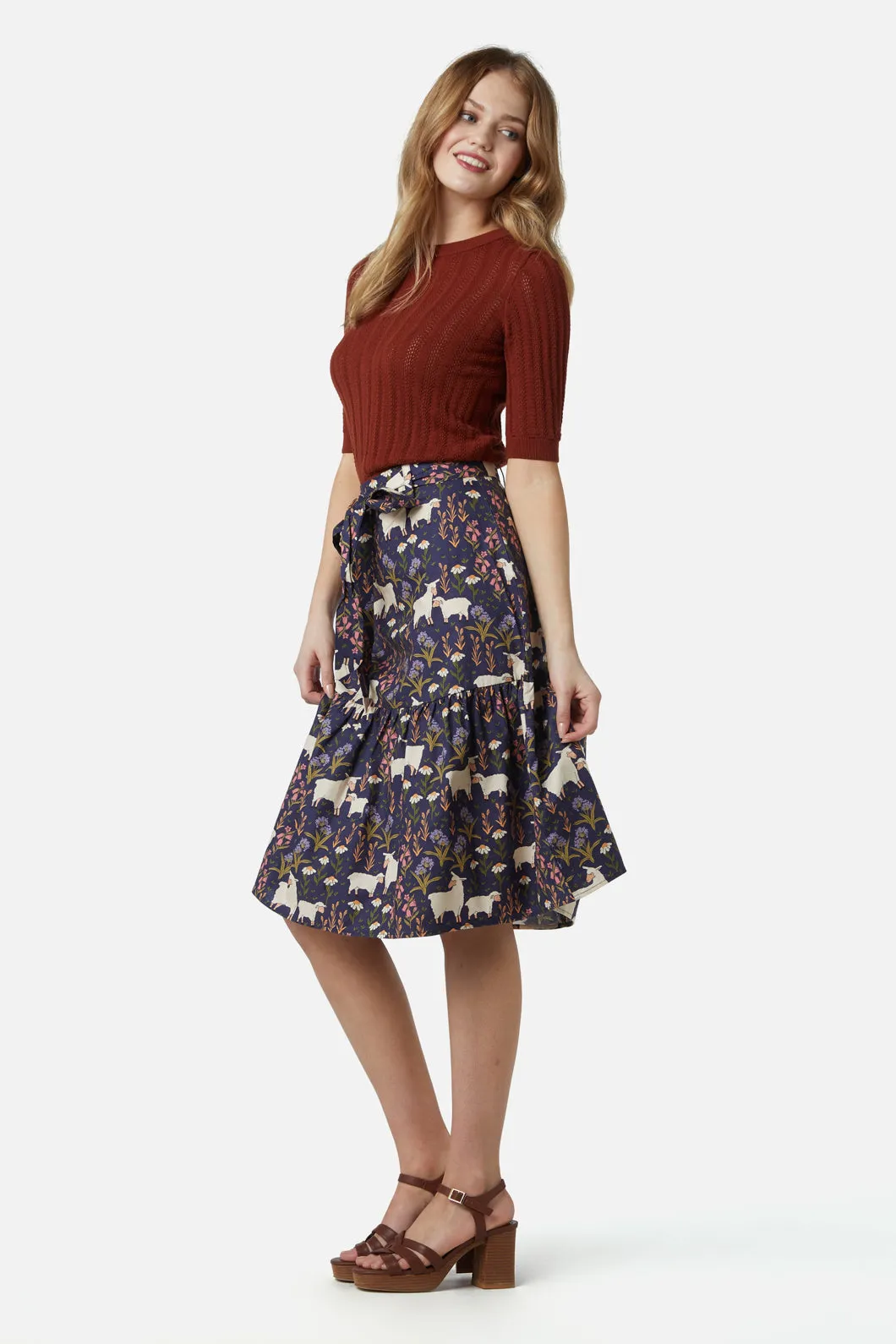 Sheep And Flora Skirt