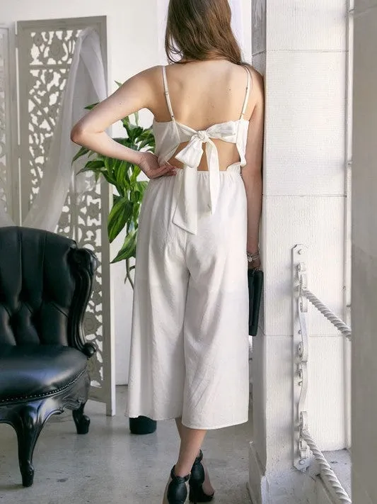 She's A Jetsetter Cutout Wide Leg Jumpsuit