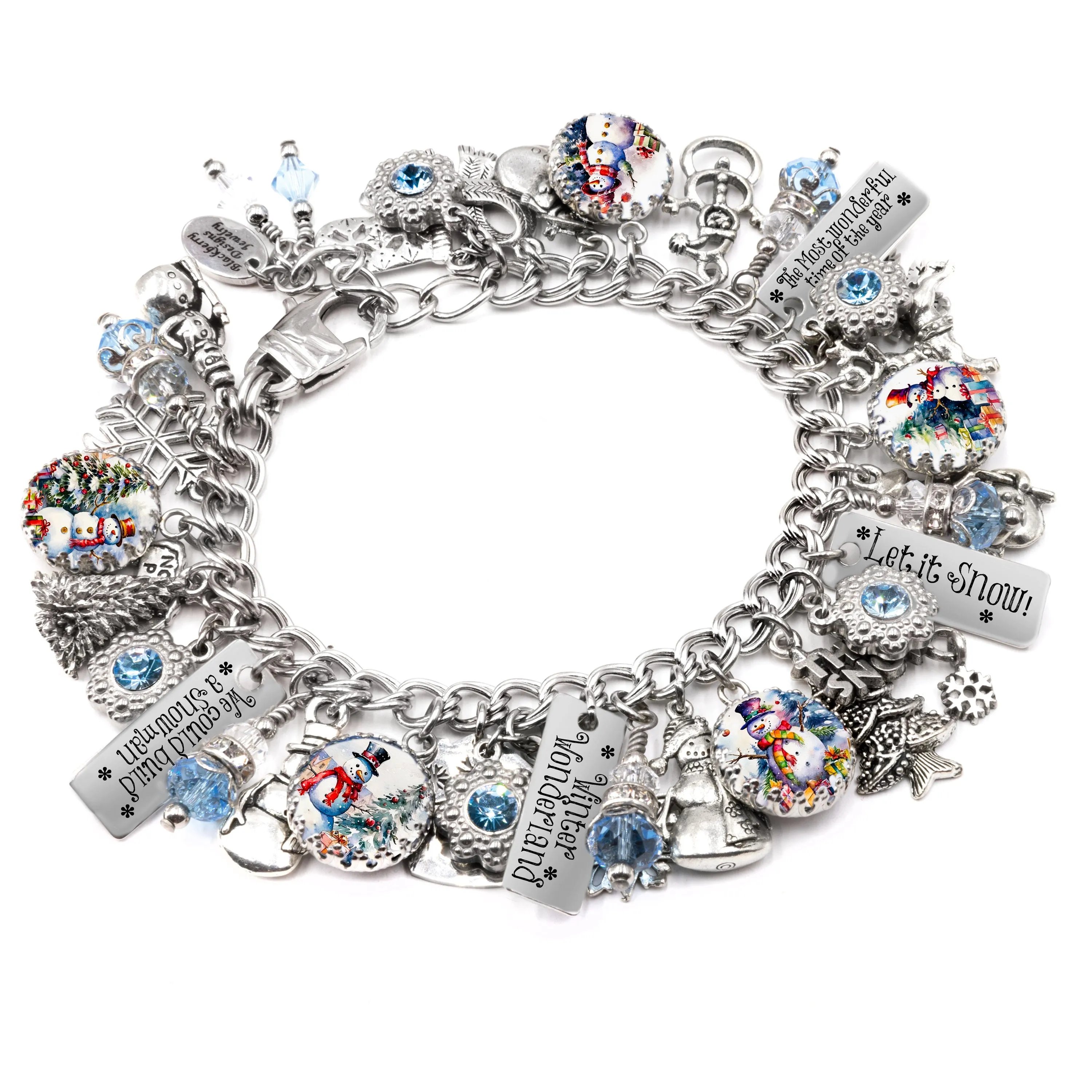 Snowman Charm Bracelet, Frosty the Snowman