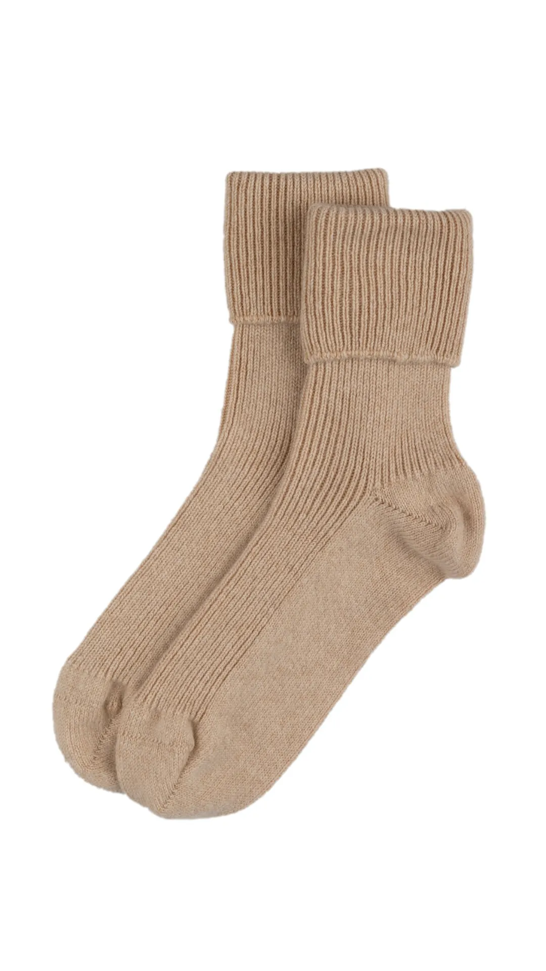 Soft Beige Cashmere Bed Socks by Rosie Sugden