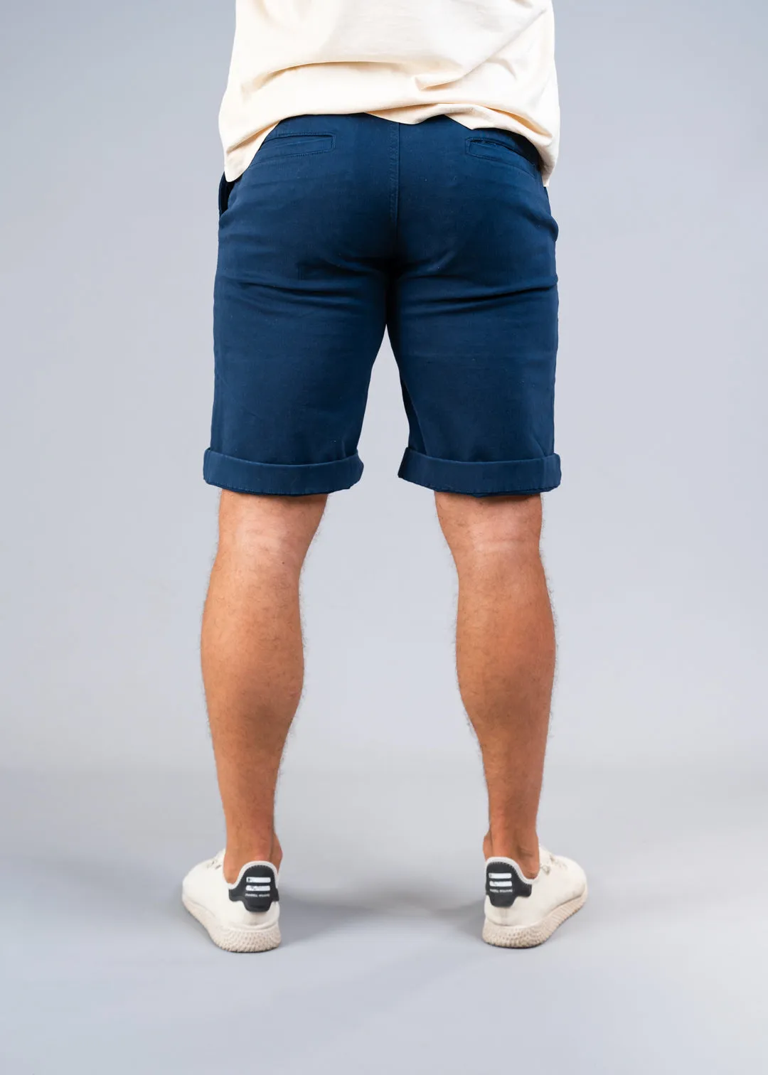 STRAIGHT FIT CHINO SHORTS - ROYAL BLUE