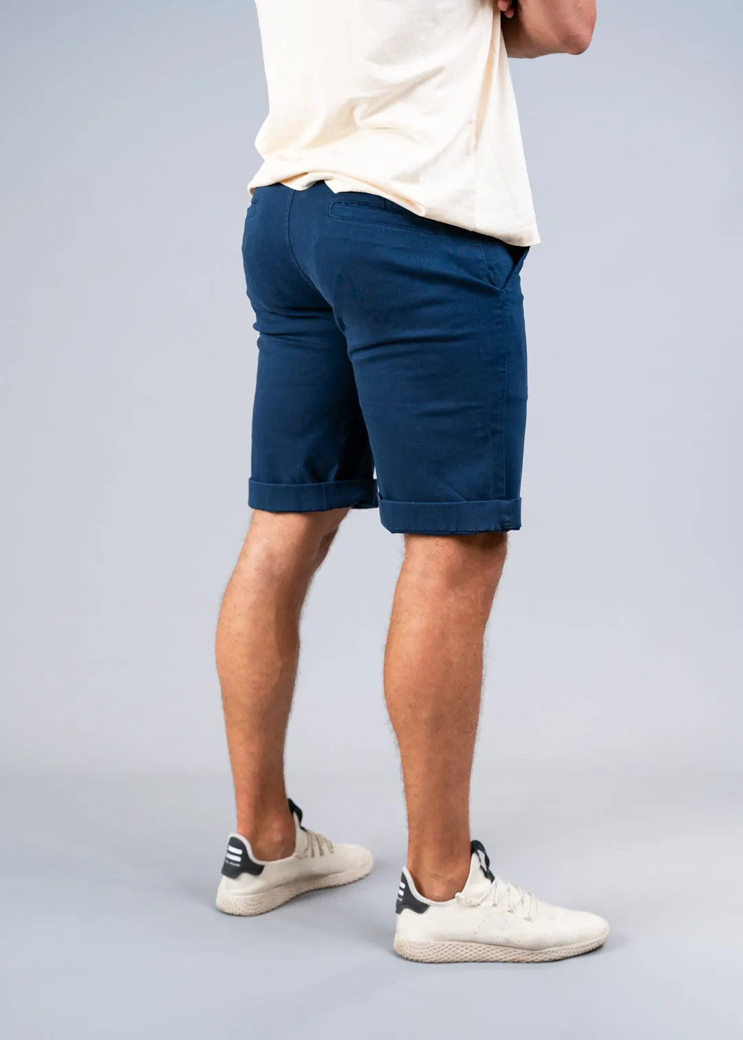 STRAIGHT FIT CHINO SHORTS - ROYAL BLUE