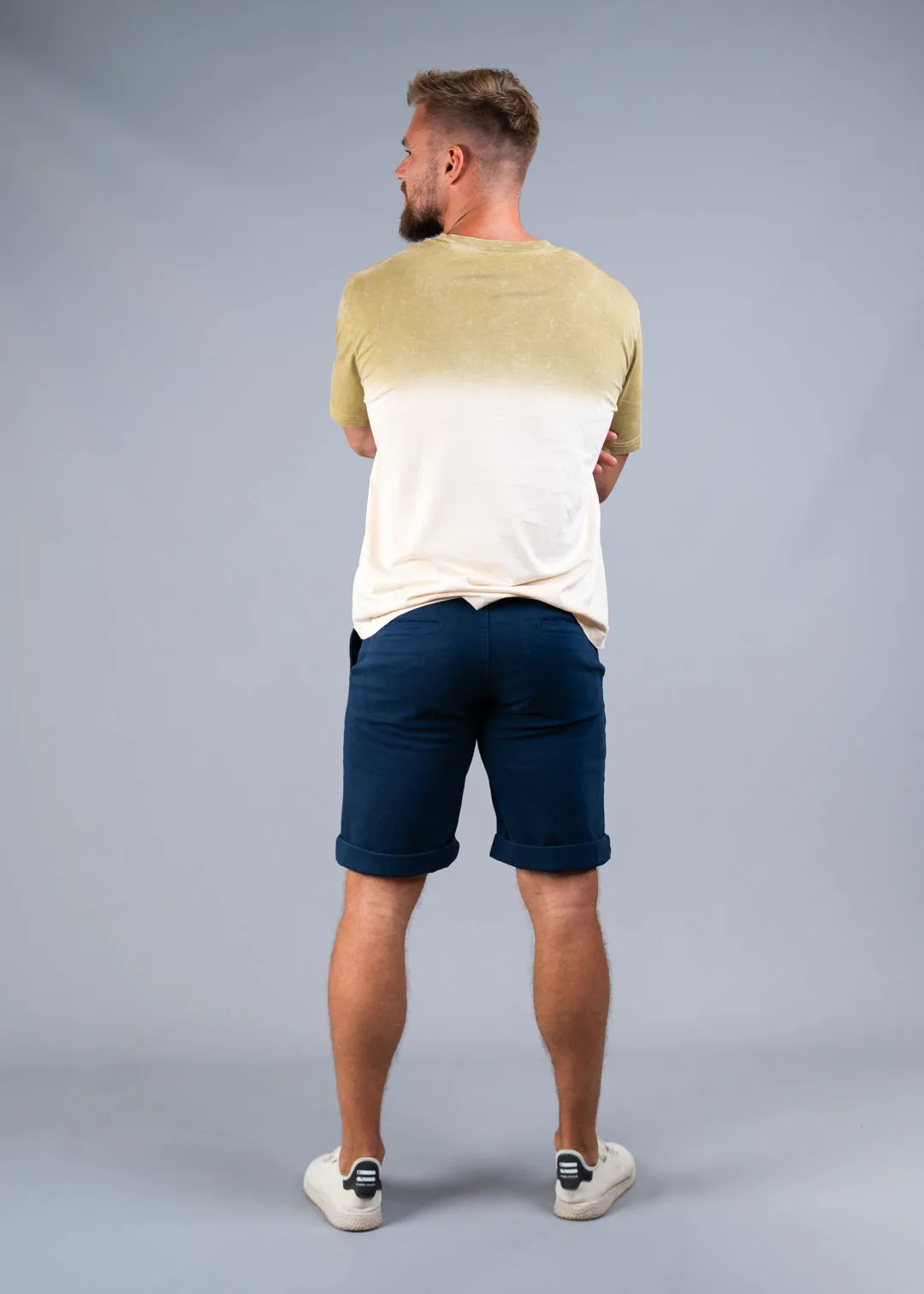 STRAIGHT FIT CHINO SHORTS - ROYAL BLUE