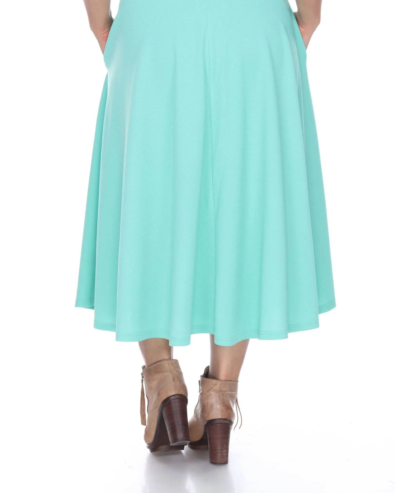 Tasmin Flare Midi Skirt | Mint