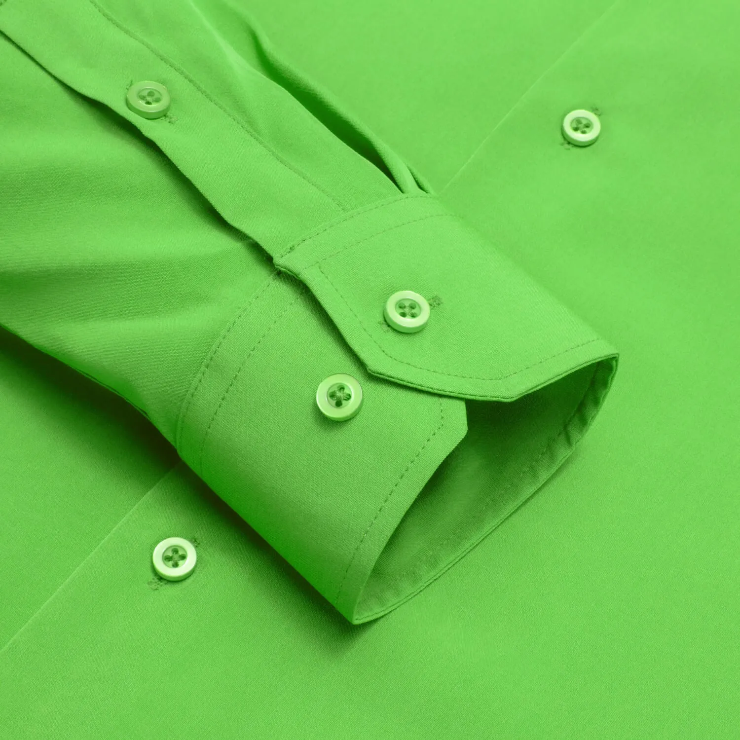 Ties2you Button Down Shirt Chartreuse Green Silk Solid Mens Long Sleeve Shirt