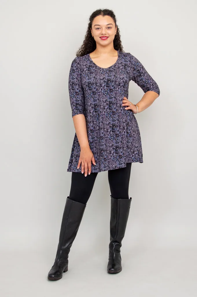 Veronica Tunic, Blue Space, Bamboo - Final Sale