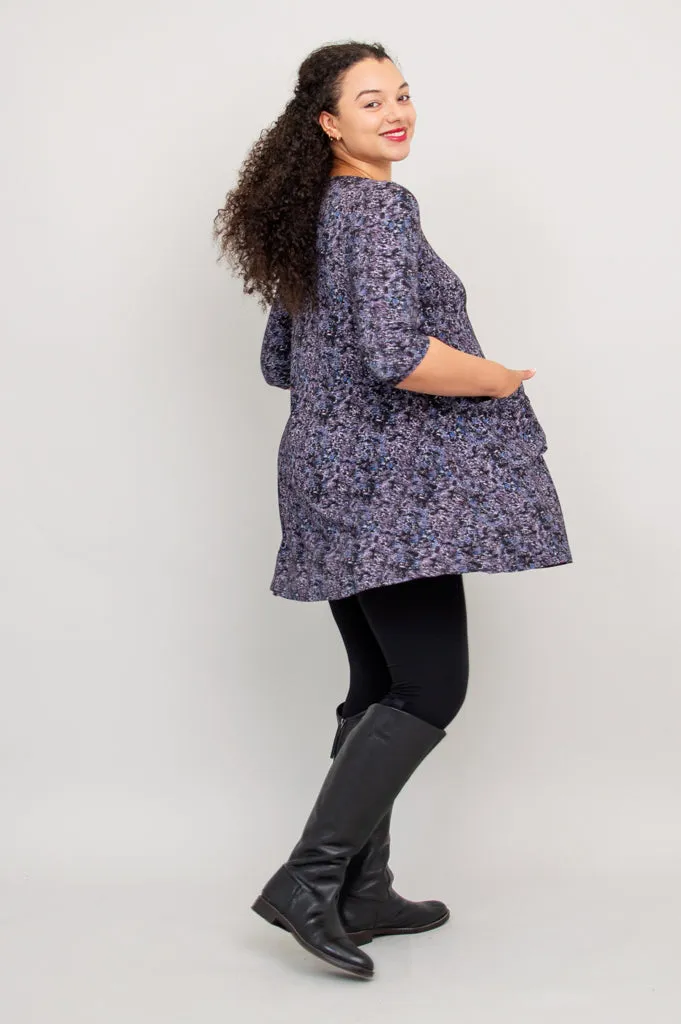 Veronica Tunic, Blue Space, Bamboo - Final Sale